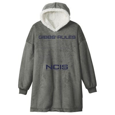 Nc.Is Gibbs Rules Hooded Wearable Blanket