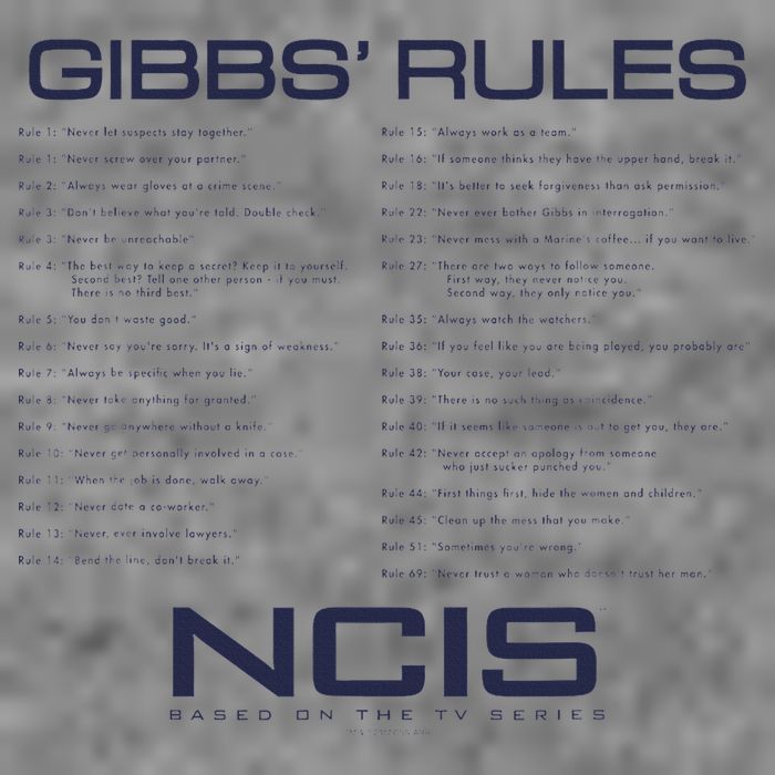 Nc.Is Gibbs Rules 7-Panel Snapback Hat