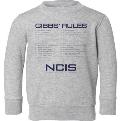 Nc.Is Gibbs Rules Toddler Sweatshirt