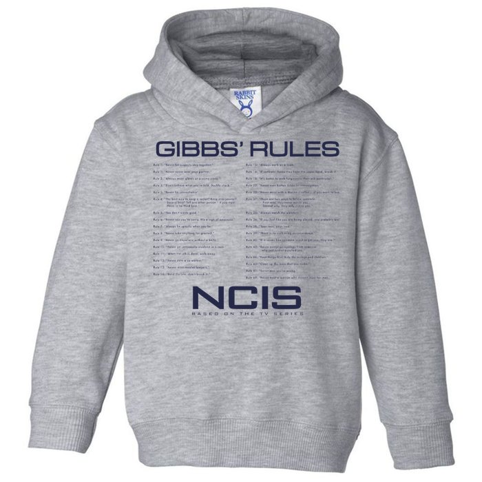 Nc.Is Gibbs Rules Toddler Hoodie