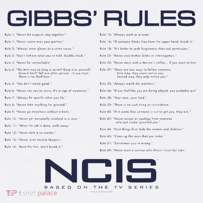 Nc.Is Gibbs Rules Long Sleeve Shirt