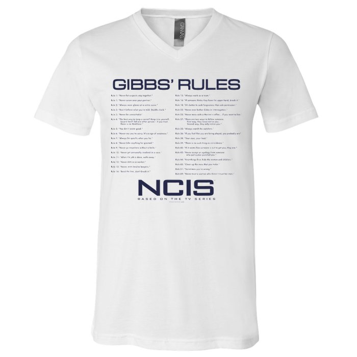 Nc.Is Gibbs Rules V-Neck T-Shirt