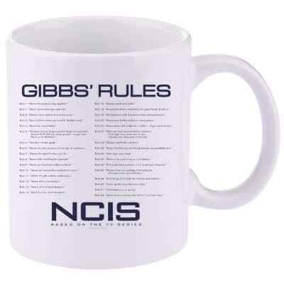 Nc.Is Gibbs Rules 11oz C Handle Ceramic Mug