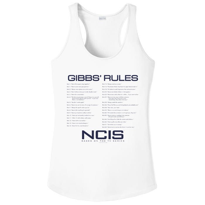Nc.Is Gibbs Rules Ladies PosiCharge Competitor Racerback Tank