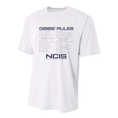Nc.Is Gibbs Rules Youth Performance Sprint T-Shirt