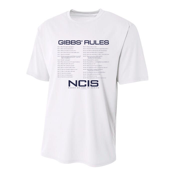 Nc.Is Gibbs Rules Youth Performance Sprint T-Shirt