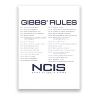 Nc.Is Gibbs Rules Poster