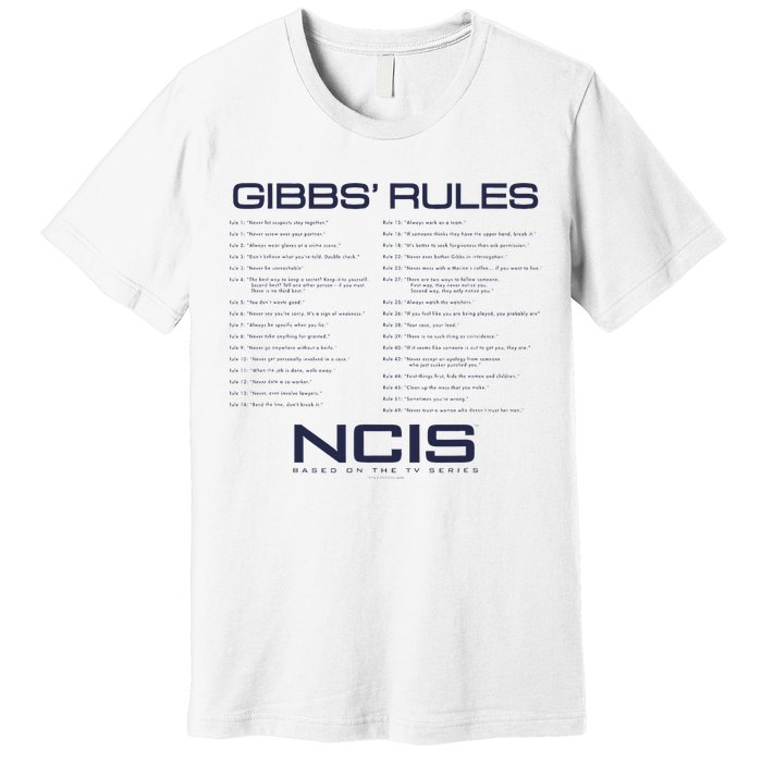Nc.Is Gibbs Rules Premium T-Shirt