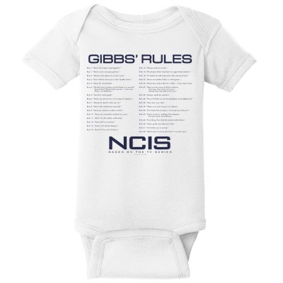 Nc.Is Gibbs Rules Baby Bodysuit