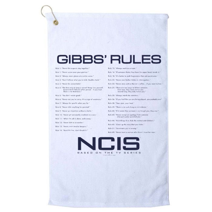 Nc.Is Gibbs Rules Golf Towel