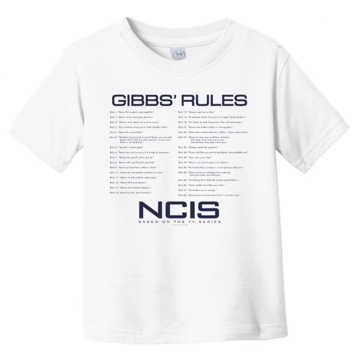 Nc.Is Gibbs Rules Toddler T-Shirt