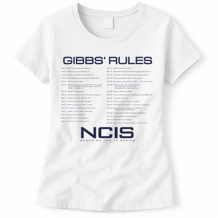 Nc.Is Gibbs Rules Womens T-Shirt