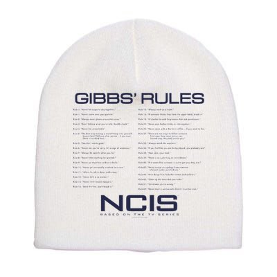 Nc.Is Gibbs Rules Short Acrylic Beanie