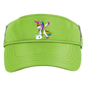 Nursicorn Graduation Rn Lpn Cna Healthcare Dabbing Unicorn Gift Adult Drive Performance Visor