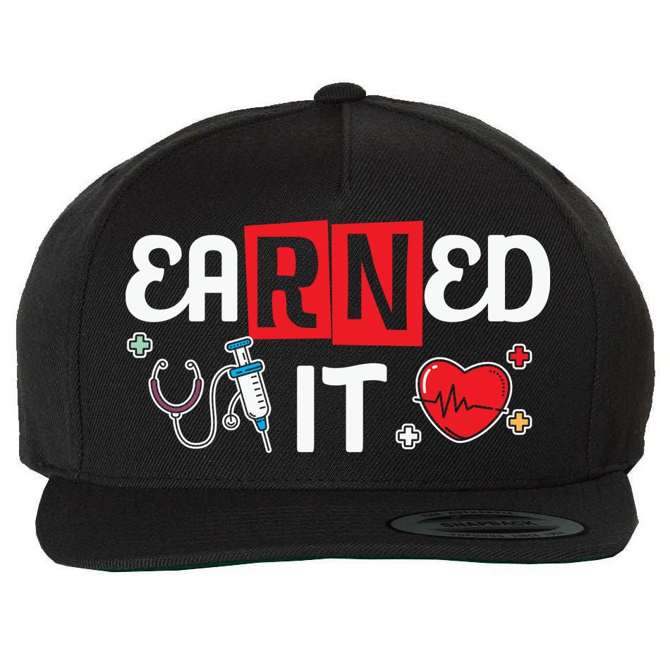 Nursing Graduation RN Gift Wool Snapback Cap