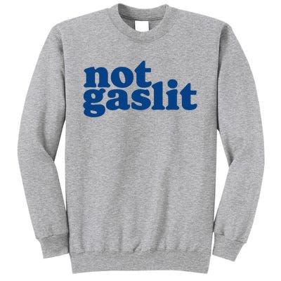 Not Gaslit Resist Gaslighting! Minimalist Antitrump Tall Sweatshirt