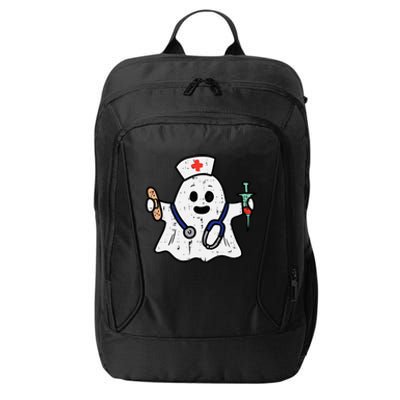 Nurse Ghost Scrub Halloween Costume For Nurses  RN City Backpack