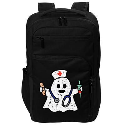 Nurse Ghost Scrub Halloween Costume For Nurses  RN Impact Tech Backpack