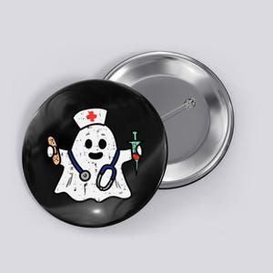 Nurse Ghost Scrub Halloween Costume For Nurses  RN Button