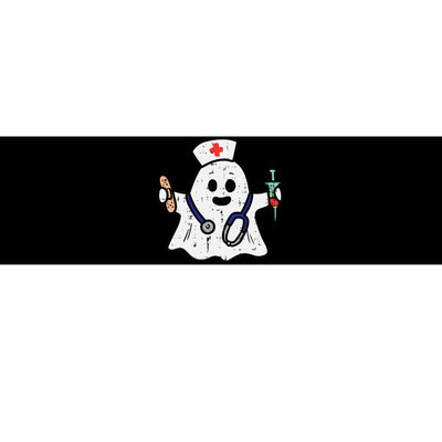 Nurse Ghost Scrub Halloween Costume For Nurses  RN Bumper Sticker