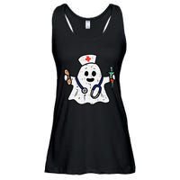 Nurse Ghost Scrub Halloween Costume For Nurses  RN Ladies Essential Flowy Tank