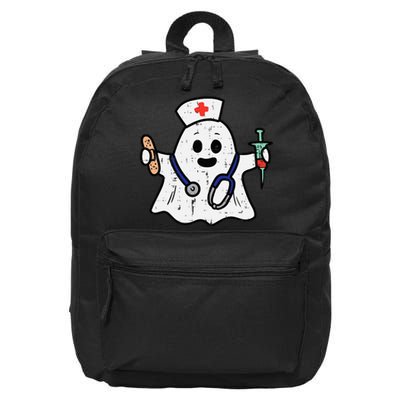 Nurse Ghost Scrub Halloween Costume For Nurses  RN 16 in Basic Backpack