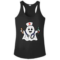 Nurse Ghost Scrub Halloween Costume For Nurses  RN Ladies PosiCharge Competitor Racerback Tank