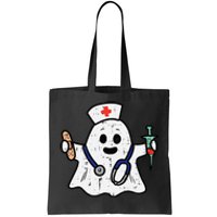 Nurse Ghost Scrub Halloween Costume For Nurses  RN Tote Bag