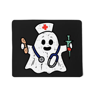 Nurse Ghost Scrub Halloween Costume For Nurses  RN Mousepad