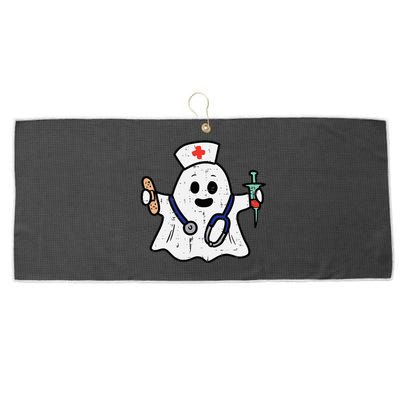 Nurse Ghost Scrub Halloween Costume For Nurses  RN Large Microfiber Waffle Golf Towel