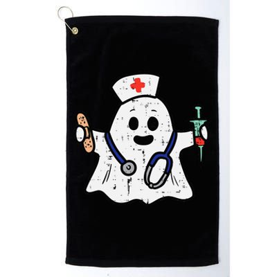 Nurse Ghost Scrub Halloween Costume For Nurses  RN Platinum Collection Golf Towel