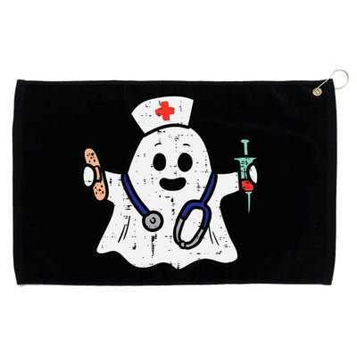 Nurse Ghost Scrub Halloween Costume For Nurses  RN Grommeted Golf Towel