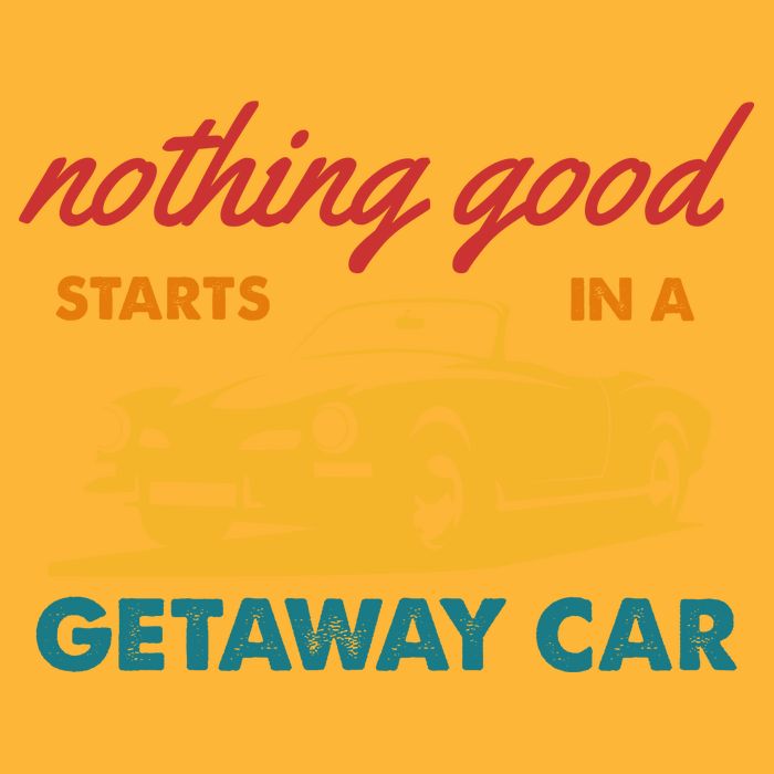 Nothing Good Starts In A Getaway Car Pom Pom 12in Knit Beanie