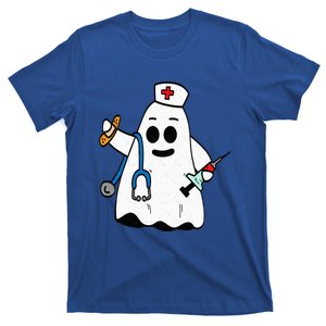 Nurse Ghost Scrub Cute Halloween Costume For Nurses RN T-Shirt