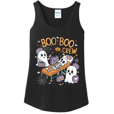 Nurse Ghost Skeleton Funny Boo Crew Halloween Ladies Essential Tank