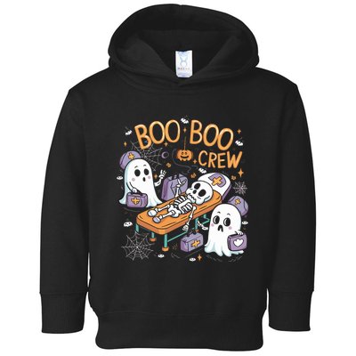 Nurse Ghost Skeleton Funny Boo Crew Halloween Toddler Hoodie