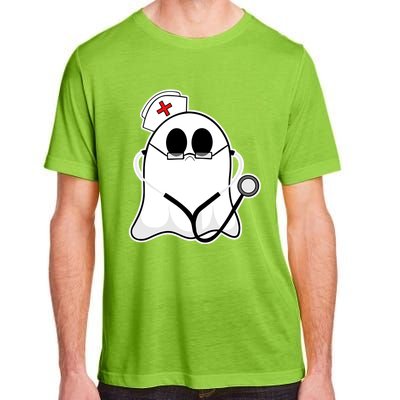 Nurse Ghost Scrub Top Halloween Costume For Nurses Rn Funny Gift Adult ChromaSoft Performance T-Shirt