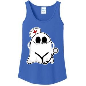 Nurse Ghost Scrub Top Halloween Costume For Nurses Rn Funny Gift Ladies Essential Tank