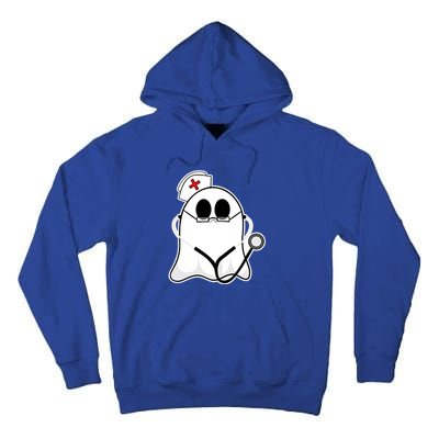 Nurse Ghost Scrub Top Halloween Costume For Nurses Rn Funny Gift Tall Hoodie