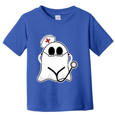 Nurse Ghost Scrub Top Halloween Costume For Nurses Rn Funny Gift Toddler T-Shirt