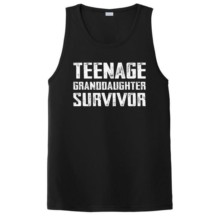 Nage Granddaughter Survivor Funny Nage Granddaughter PosiCharge Competitor Tank