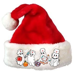 Nurse Ghost Scrub Nursing Halloween Costume For Nurses Gift Premium Christmas Santa Hat