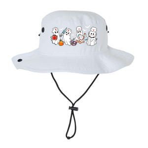 Nurse Ghost Scrub Nursing Halloween Costume For Nurses Gift Legacy Cool Fit Booney Bucket Hat