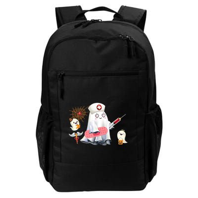 Nurse Ghost Scrub Top Halloween Costume Cna Nurses Rn Meaningful Gift Backpack