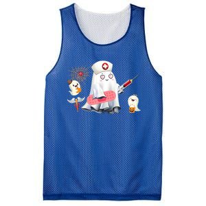 Nurse Ghost Scrub Top Halloween Costume Cna Nurses Rn Meaningful Gift Mesh Reversible Basketball Jersey Tank