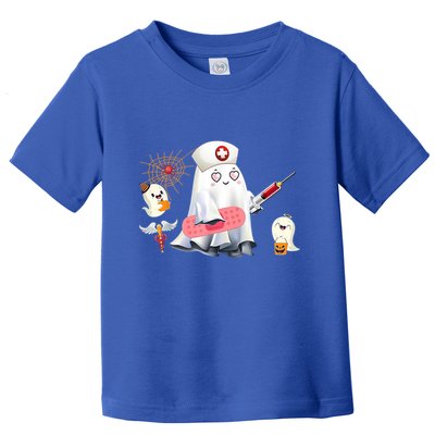 Nurse Ghost Scrub Top Halloween Costume Cna Nurses Rn Meaningful Gift Toddler T-Shirt