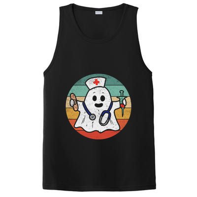 Nurse Ghost Scrub Top Halloween Costume For Nurses Rn Meaningful Gift PosiCharge Competitor Tank