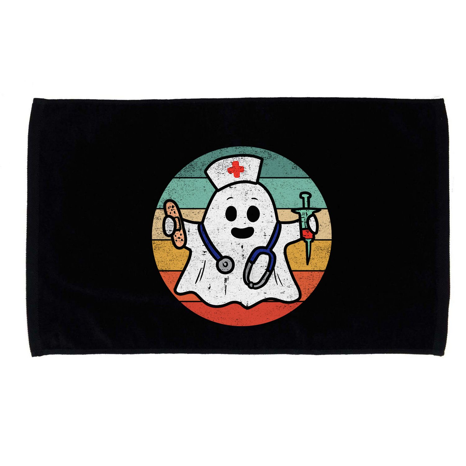 Nurse Ghost Scrub Top Halloween Costume For Nurses Rn Meaningful Gift Microfiber Hand Towel