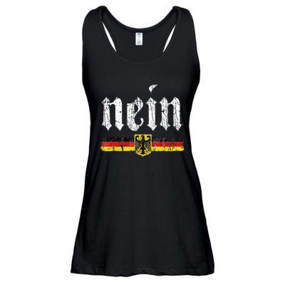 Nein German Saying No Funny Germany Oktoberfest Vintage Ladies Essential Flowy Tank