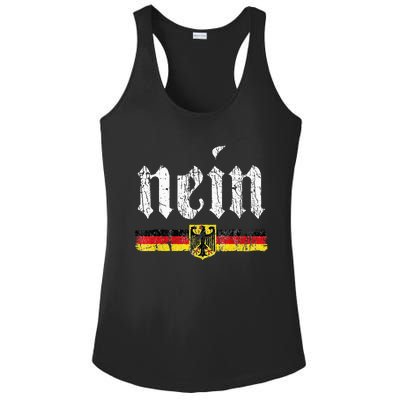 Nein German Saying No Funny Germany Oktoberfest Vintage Ladies PosiCharge Competitor Racerback Tank